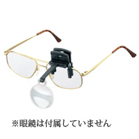 眼鏡にはさむ クリップタイプ ラボ・クリップ [labo-clip] クリップ+レンズ1枚セット 4倍 片眼レンズ 164640 ヘッドルーペより気軽です メインイメージ