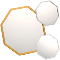 風水八角 オクタム 八角形 スタンド/ウォールミラー]Mサイズ・スタンド