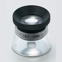 虫眼鏡 スケールルーペ SL-15 15倍 20mm 0.1mm アルミ目盛付き 測量,検査用 池田レンズ メインイメージ