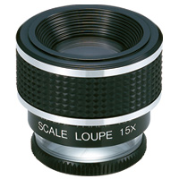 虫眼鏡 スケールルーペ SL-15A 15倍 20mm 測量,検査用 高倍率ルーペ 池田レンズ