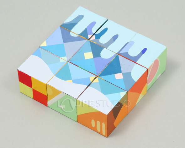 ブロック パズル ホワイトキューブパズル 知育玩具 組立 知育玩具 ルーペスタジオ