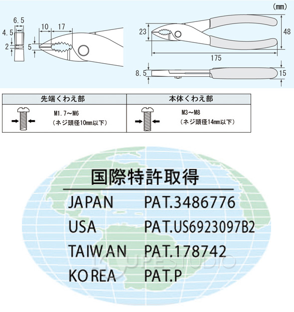 ネジザウルスXP PZ-56 エンジニア 大人気！ ネジの取り外しに エンジニア TV ネジ:ルーペスタジオ