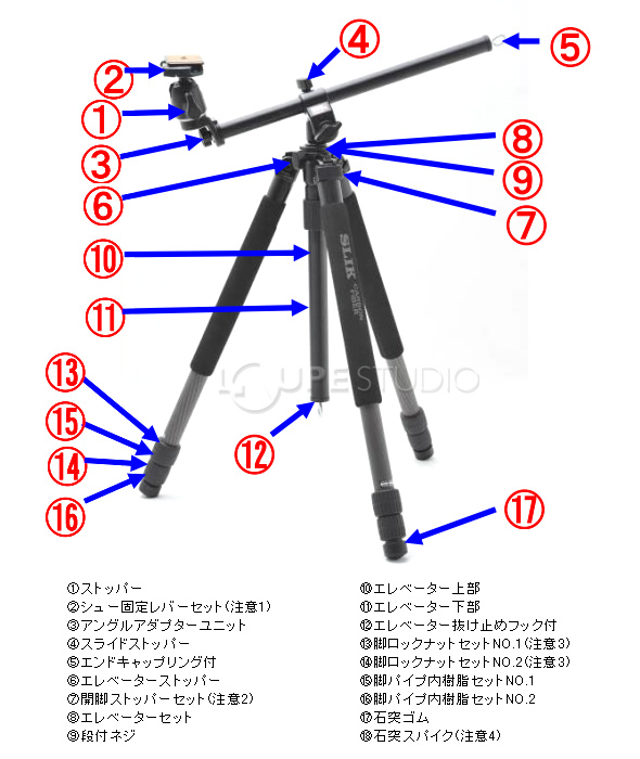 ≪超目玉☆12月≫ スリック SLIK 三脚 カーボンマスター N 923 PRO N 3